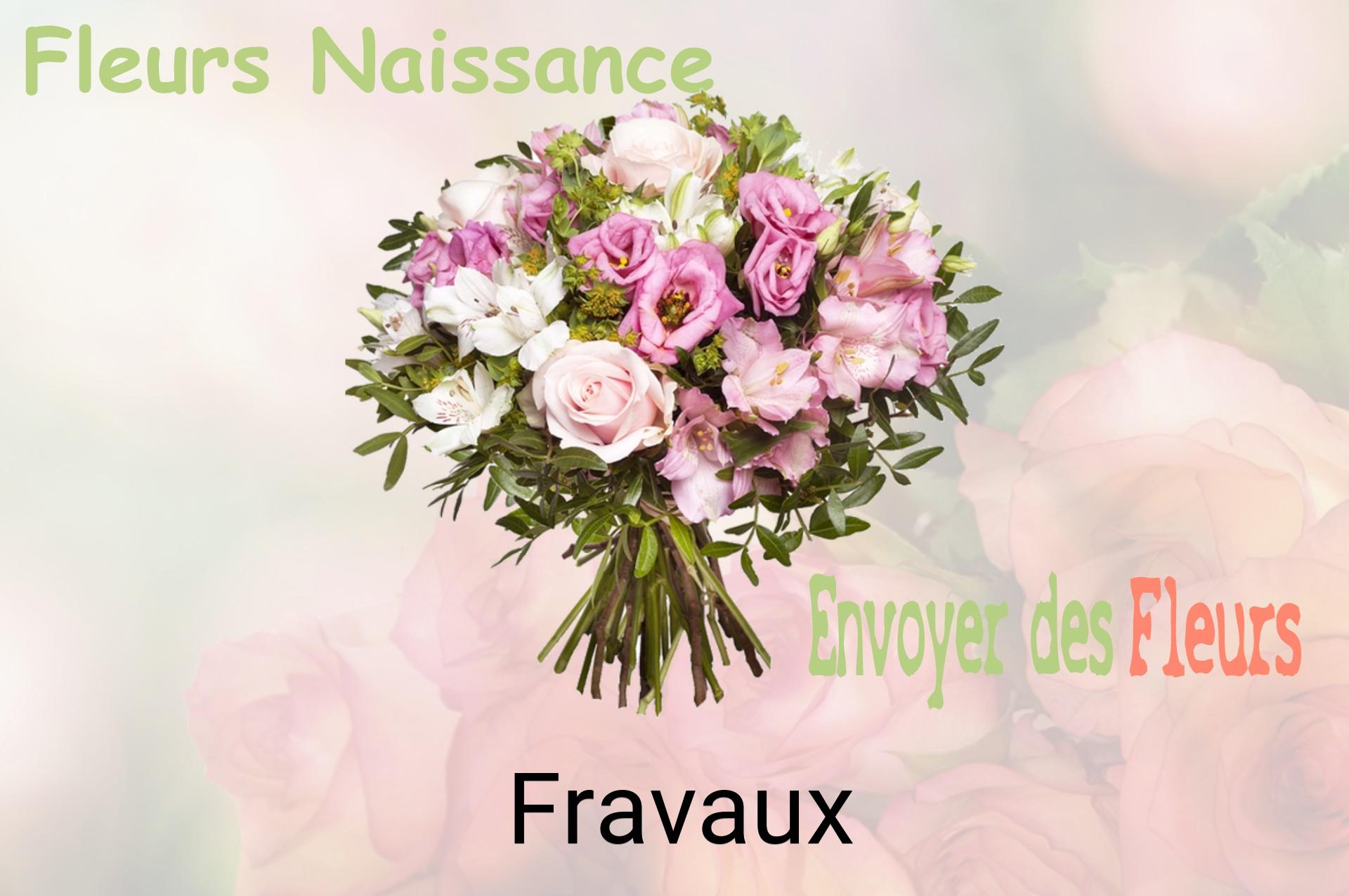 Bouquet de fleurs de naissance livré à Fravaux